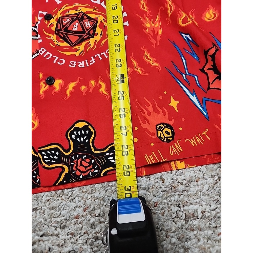 Stranger Things Hellfire Club Button Short Sleeve… - image 3